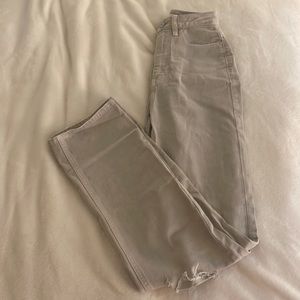 PACSUN GREY RIPPED JEANS